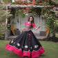 Lotus Gota Mirror Lehenga Set