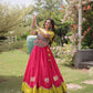 Lotus Gota Mirror Lehenga Set