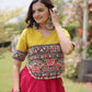 Lotus Gota Mirror Lehenga Set