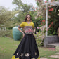 Lotus Gota Mirror Lehenga Set