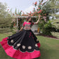 Lotus Gota Mirror Lehenga Set
