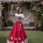 Lotus Gota Mirror Lehenga Set
