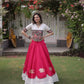 Lotus Gota Mirror Lehenga Set