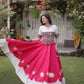 Lotus Gota Mirror Lehenga Set