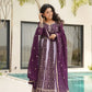 Luxury Faux Blooming Kali-Pattern Gown with Dupatta – Zari & Sequins Embroidery