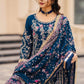 Luxury Faux Georgette Embroidered Palazzo Suit for Wedding and Festive Wear
