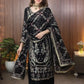 Luxury Faux Georgette Embroidered Palazzo Suit for Wedding and Festive Wear