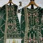 Luxury Faux Georgette Embroidered Palazzo Suit for Wedding and Festive Wear