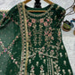 Luxury Faux Georgette Embroidered Palazzo Suit for Wedding and Festive Wear