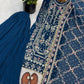 Luxury Faux Georgette Embroidered Palazzo Suit for Wedding and Festive Wear