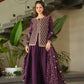 Luxury Fendy Kurti Sharara Set with Dupatta | Embroidered Party Wear Set for Women – Wine & Mehendi