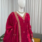Luxury Orgenza Silk Embroidered Plazo Suit with Dupatta | Stitched 3-Piece Set for Women