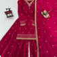 Luxury Orgenza Silk Embroidered Plazo Suit with Dupatta | Stitched 3-Piece Set for Women