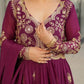 Luxury Star Georgette Gown with Dupatta – Zari & Sequins Embroidery