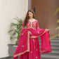 Luxury Star Georgette Gown with Dupatta – Zari & Sequins Embroidery
