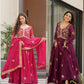 Luxury Star Georgette Gown with Dupatta – Zari & Sequins Embroidery