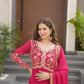 Luxury Star Georgette Gown with Dupatta – Zari & Sequins Embroidery