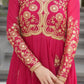 Luxury Star Georgette Gown with Dupatta – Zari & Sequins Embroidery