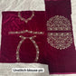 Luxury Velvet Embroidered Lehenga Choli Set with Dupatta