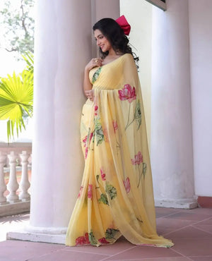 Madhvi Premium Tabby Organza Silk Saree