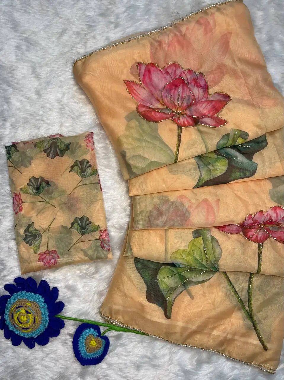 Madhvi Premium Tabby Organza Silk Saree