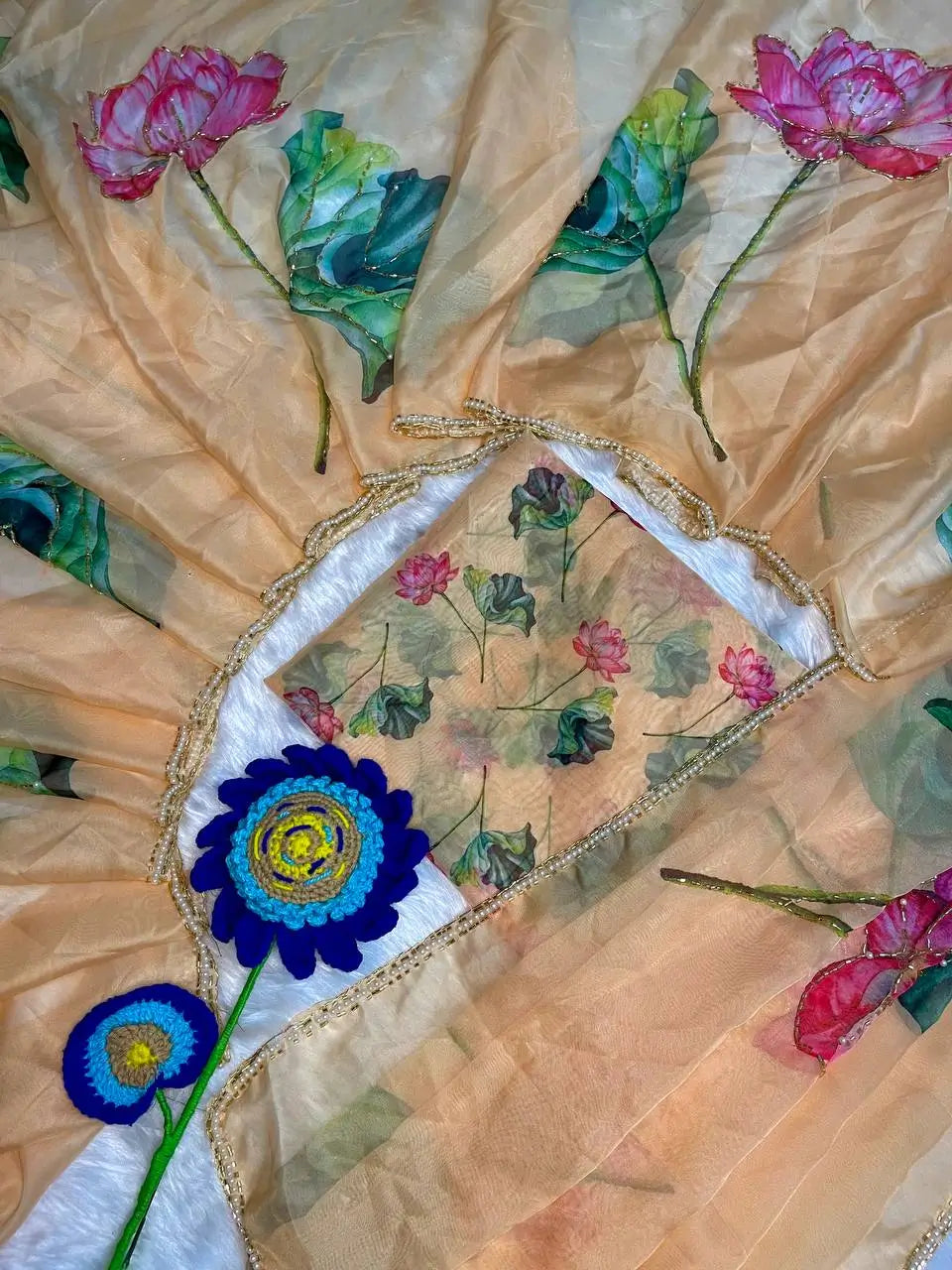 Madhvi Premium Tabby Organza Silk Saree