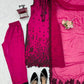Magenta Noir Bloom Suit