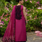 Magenta Noir Bloom Suit