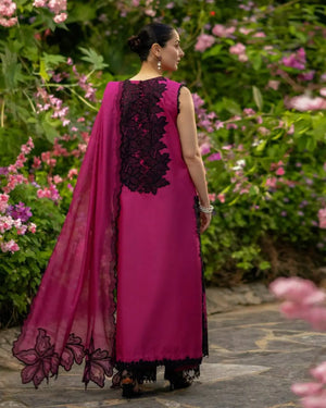 Magenta Noir Bloom Suit