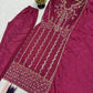 Magenta Zari Embroidered Suit