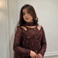 Mahogany Vine Embroidered Suit