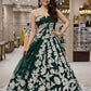 Malai Satin Embroidered Bridal Lehenga Set
