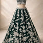 Malai Satin Embroidered Bridal Lehenga Set