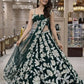 Malai Satin Embroidered Bridal Lehenga Set