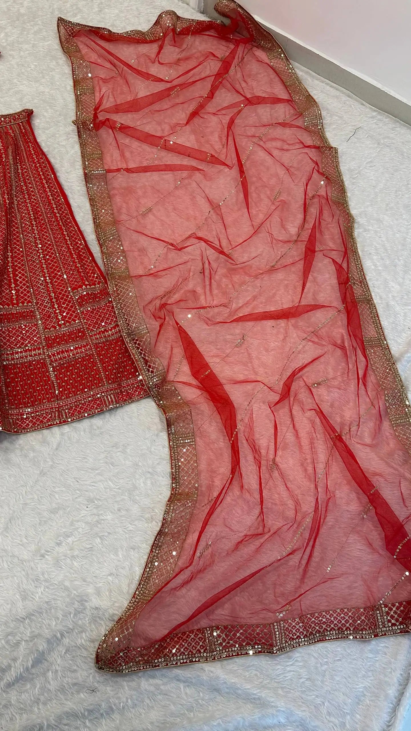Malai Satin Embroidered Designer Lehenga Set