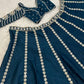 Malai Silk Embroidered Lehenga Set