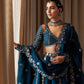 Malai Silk Embroidered Lehenga Set