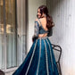 Malai Silk Embroidered Lehenga Set