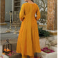 Marigold Contrast Dupatta Anarkali