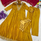 Marigold Contrast Dupatta Anarkali