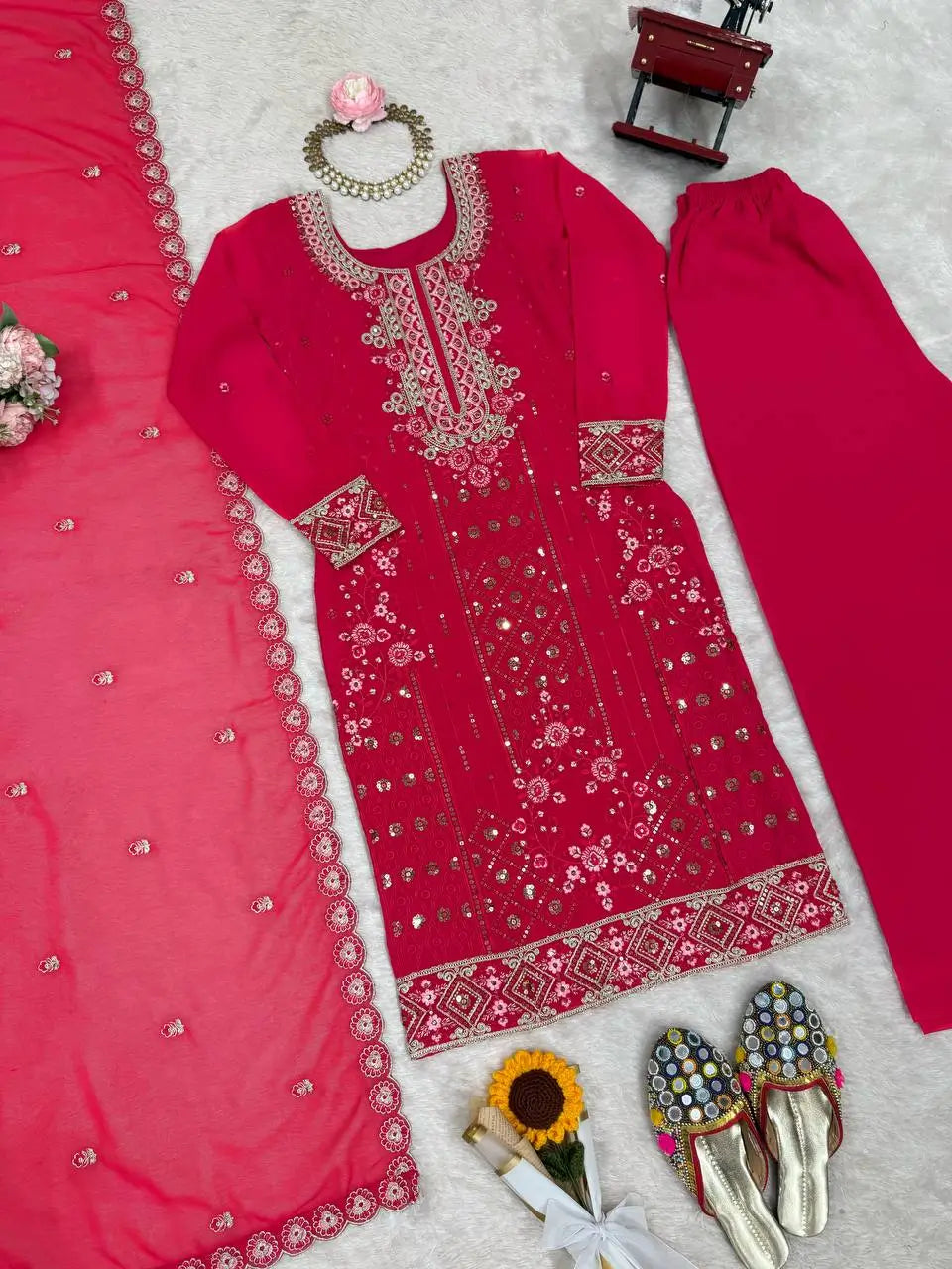 Marigold Mirror Palazzo Suit