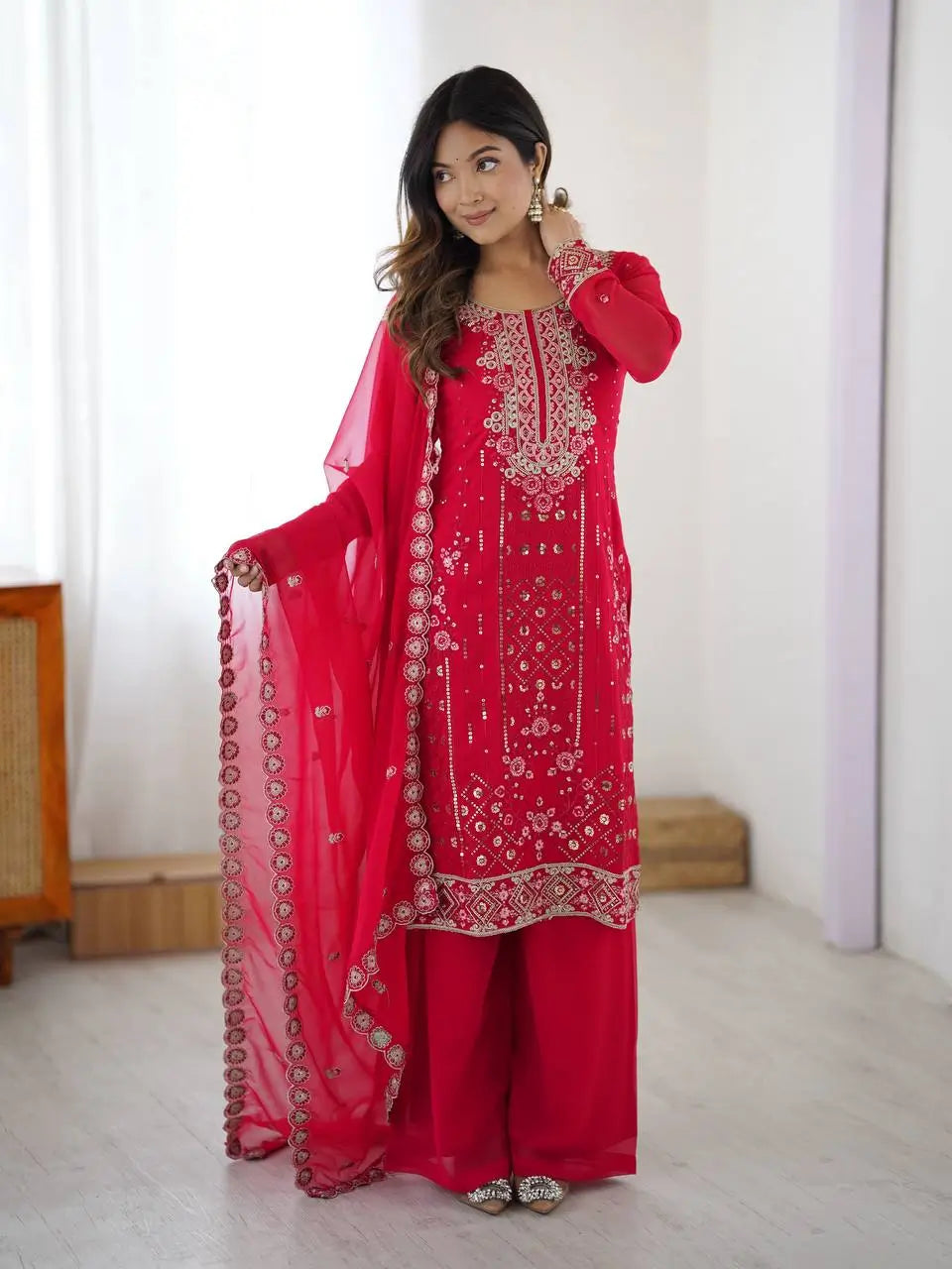 Marigold Mirror Palazzo Suit