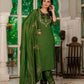 Marina Silk Multi Embroidered Kurti Set with Pant & Maslin Dupatta – Stitched 3 Piece Set