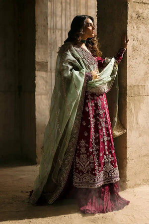 Maroon Faux Georgette Embroidered Lehenga Set with Dupatta – Premium Quality