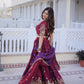 Maroon Fendi Silk Embroidered Lehenga Choli Set for Wedding and Festive Wear