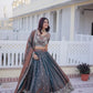 Maroon Fendi Silk Embroidered Lehenga Choli Set for Wedding and Festive Wear