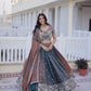 Maroon Fendi Silk Embroidered Lehenga Choli Set for Wedding and Festive Wear
