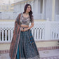 Maroon Fendi Silk Embroidered Lehenga Choli Set for Wedding and Festive Wear