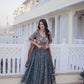 Maroon Fendi Silk Embroidered Lehenga Choli Set for Wedding and Festive Wear