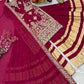 Maroon Fox Georgette Embroidered Palazzo Suit with Dupatta – Heavy Coding Sequence Work | Wedding & Festive Wear